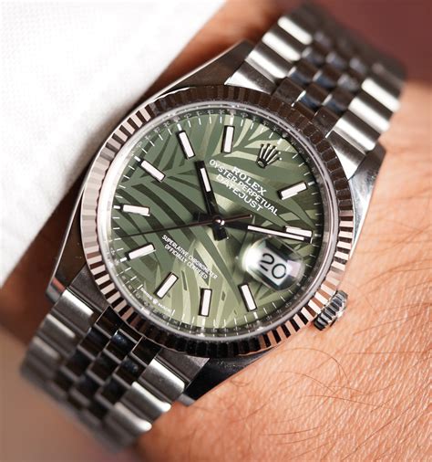 palm dial rolex